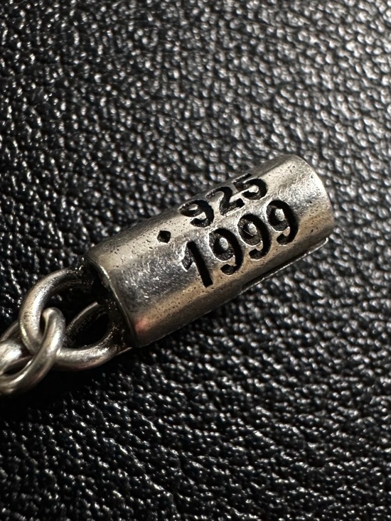 Chrome Hearts Tiny E Necklace 925 Sterling Silver 26.5g - Picture 6 of 7